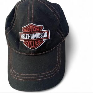Harley-Davidson Black and Orange Cap